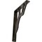 Ekena Millwork Damon Wrought Iron Bracket, (Single center brace), Antiqued Warm Silver 1 1/2"W x 7 1/2"D x 10"H BKTM01X07X10SDAAWS - alternate 1